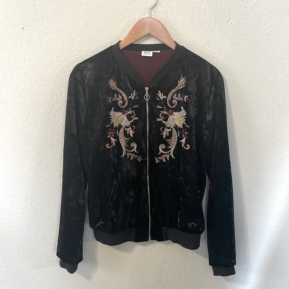 Velvet Embroidered Jacket